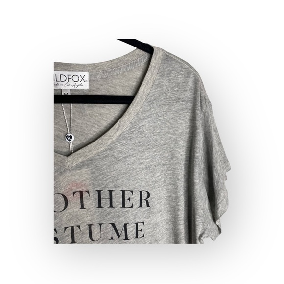new Wildfox ๐น๏ธ My Other Costume Halloween Graphic Tee ๐น๏ธ Heather Grey ๐น๏ธ M - Picture 9 of 16
